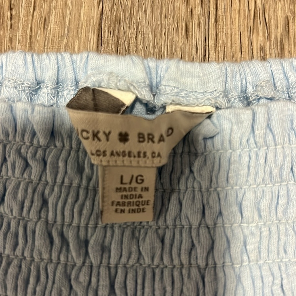 Lucky Brand Eyelet Square Neck Flowy Pullover Boho  Top​​​​ - Picture 10 of 12